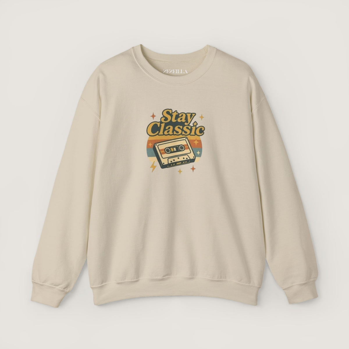 Stay Classic Baskılı Oversize Sweatshirt