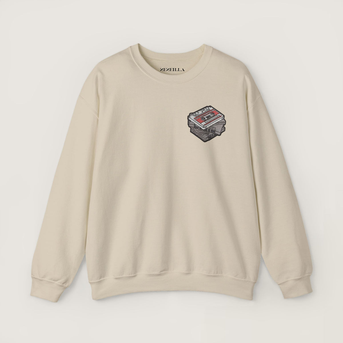 Kaset Tasarım Oversize Sweatshirt