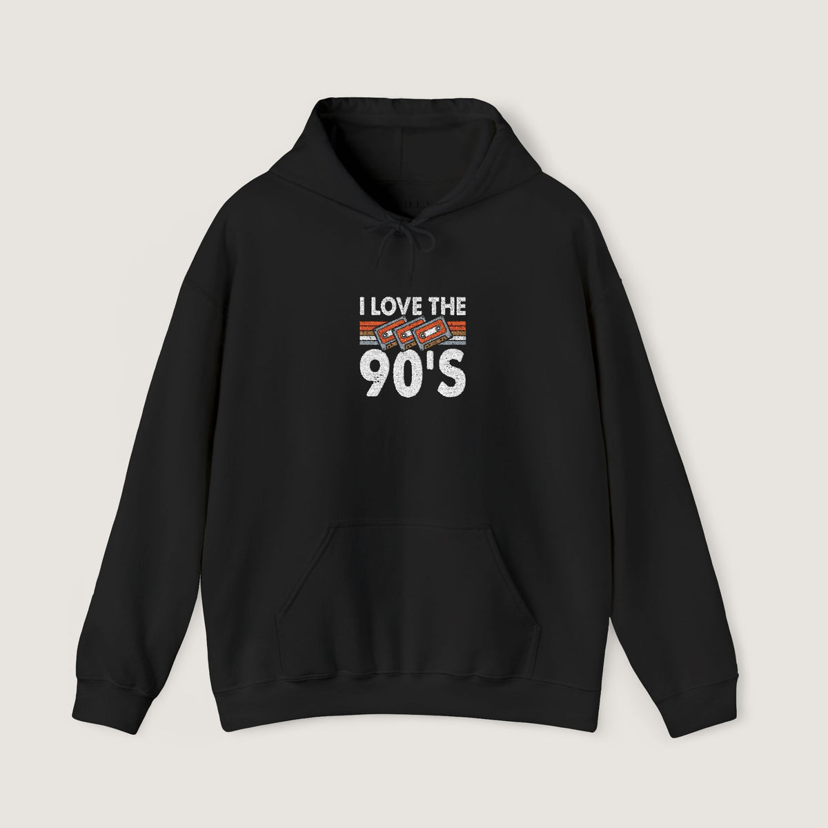 I Love The 90’s Nakışlı Oversize Hoodie